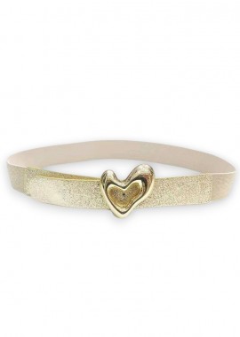 PerfectDress.gr - cute ζώνη faux δέρμα Heart gold