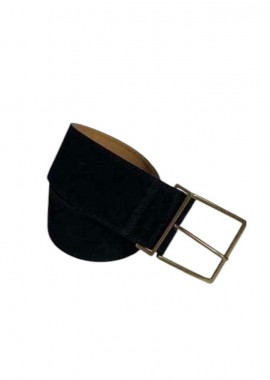 PerfectDress.gr - real leather suede ζώνη Basic μαύρο