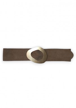PerfectDress.gr - real leather suede ζώνη Zeta πούρο