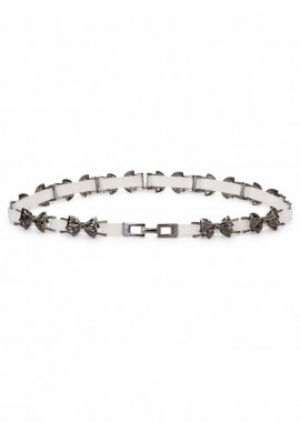 PerfectDress.gr - chic ελαστική ζώνη metal Bow λευκό