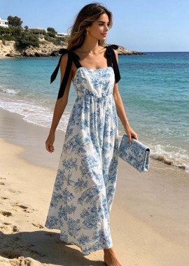 PerfectDress.gr - boho chic φόρεμα Porcelain σιέλ