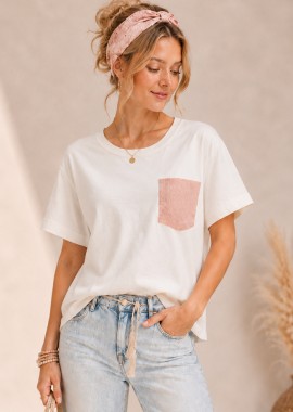 PerfectDress.gr - casual T-shirt strass τσέπη Digger
