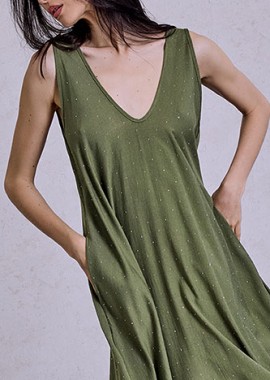 Φόρεμα μάξι με strass SQ1738.8399+6