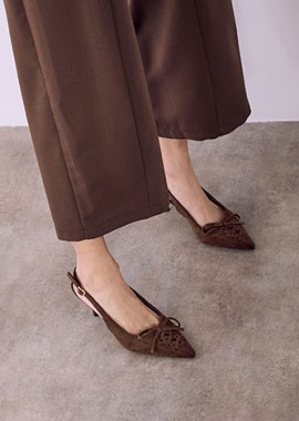 Γόβες slingback με δέσιμο SQ7741.A346+2