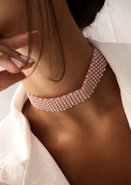 sense-shop - PINK STRASS CHOKER