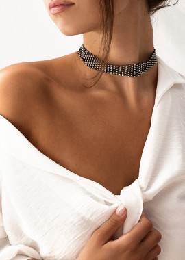 BLACK STRASS CHOKER
