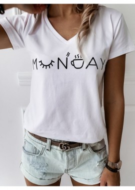 sense-shop - MONDAY WHITE TSHIRT