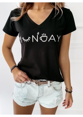sense-shop - MONDAY BLACK TSHIRT