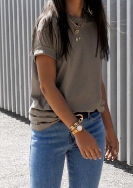 sense-shop - CHAKI BOYFRIEND TSHIRT