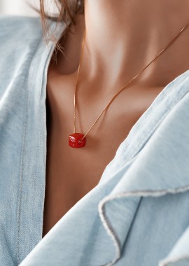 sense-shop - DICE RED NECKLACE