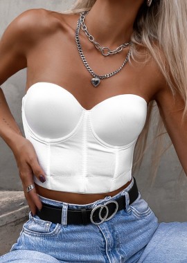 sense-shop - ΛΕΥΚΟ BUSTIER - ADIRA