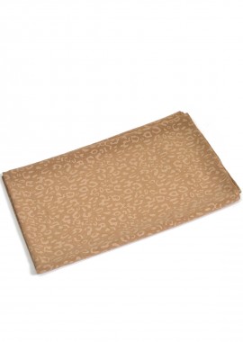 Μπεζ φουλάρι με animal μοτίβο