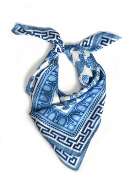 Σατέν φουλάρι με porcelain print