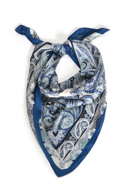 Σατέν φουλάρι με paisley τύπωμα