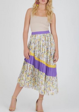 Γυναικεία πλισέ φλοράλ φούστα