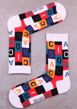 chetic socks - Κάλτσες με γράμματα unisex