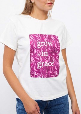 SOU - Γυναικείο t-shirt GROW IN GRACE