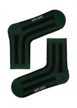 chetic socks - Αθλητικές κάλτσες ριγέ σε πράσινο unisex