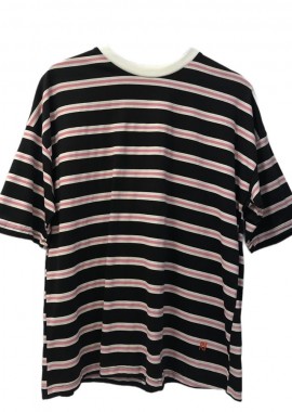SOU - Εlvi oversized γυναικείο t-shirt ριγέ