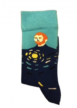 Κάλτσες με σχέδιο van gogh portrait unisex