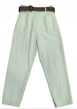 SOU - kaily slouchy denim παντελόνι (πράσινο μέντας)