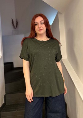SOU - KATY γυναίκεια μπλούζα με στρας