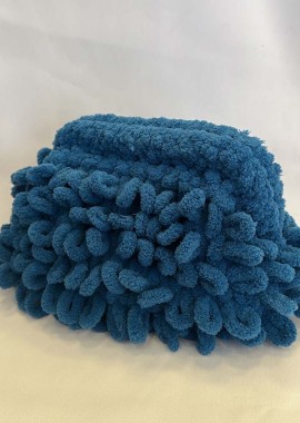 SOU - PUFFY CLUTCH BAG ΜΕ ΦΟΔΡΑ (ΠΕΤΡΟΛ)