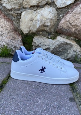 US GRAND POLO ανδρικά λευκά casual sneakers GPM524000