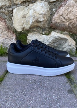 US GRAND POLO ανδρικά ασπρόμαυρα casual sneakers GPM21136M