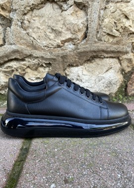Ανδρικά μαύρα δίσολα Sneakers λαστιχένια σόλα CH295M