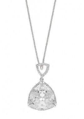 Κολιέ Από Ασήμι 925 Επιπλατινωμένο Με Swarovski EX10913