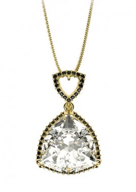 AMOR AMOR - Κολιέ Από Ασήμι 925 Επιχρυσωμένο Με Swarovski EX10914
