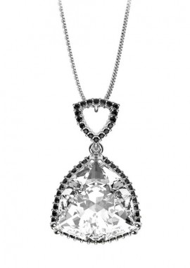 AMOR AMOR - Κολιέ Από Ασήμι 925 Επιπλατινωμένο Με Swarovski EX10915
