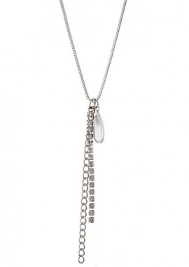 Κολίε Από Ατσάλι Με Κρύσταλλα AS13626