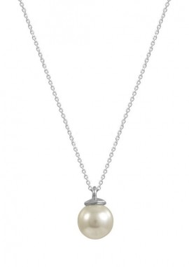 AMOR AMOR - Κολιέ Από Ασήμι 925 Επιπλατινωμένο Με Πέρλα Swarovski EX16604