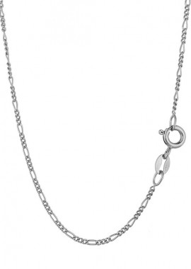 AMOR AMOR - Κολιέ Αλυσίδα Figaro Από Ασήμι 925 TA18983 45cm