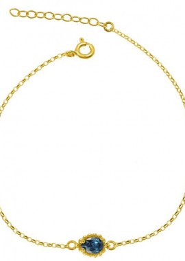 Βραχιόλι Από Ασήμι 925 Επιχρυσωμένο Με Swarovski EX26954