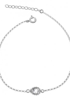AMOR AMOR - Βραχιόλι Από Ασήμι 925 Επιπλατινωμένο Με Swarovski EX26956