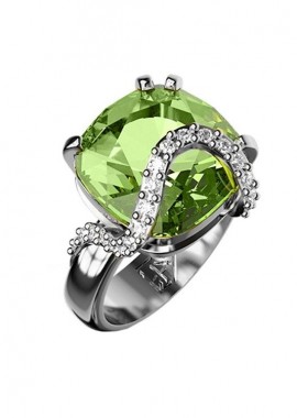 AMOR AMOR - Δαχτυλίδι Από Ασήμι 925 Επιπλατινωμένο Με Swarovski EX34212