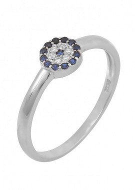 AMOR AMOR - Δαχτυλίδι Από Ασήμι 925 Ματάκι SS38952