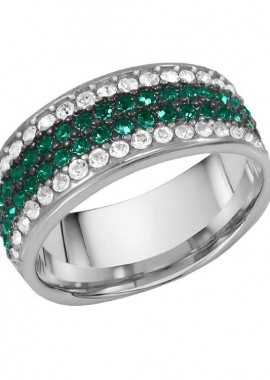 AMOR AMOR - Δαχτυλίδι Από Ασήμι 925 Επιπλατινωμένο Με Swarovski EX39374