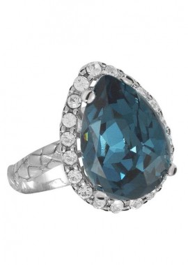 AMOR AMOR - Δαχτυλίδι Από Ασήμι 925 Επιπλατινωμένο Με Swarovski EX39383