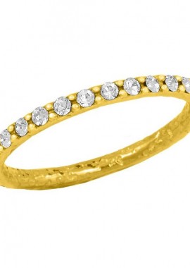 AMOR AMOR - Δαχτυλίδι Από Ασήμι 925 Επιχρυσωμενο Με Swarovski EX39399