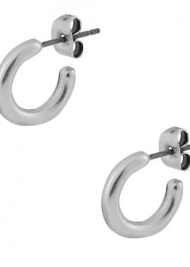 AMOR AMOR - Σκουλαρίκια Κρίκοι Από Ορείχαλκο Επαργυρωμένο PF42447