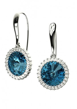 AMOR AMOR - Σκουλαρίκια Από Ασήμι Επιπλατινωμένο Με Swarovski EX43209