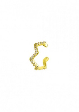 AMOR AMOR - Σκουλαρίκι Earcuff Από Ασήμι 925 Επιχρυσωμένο SS43245