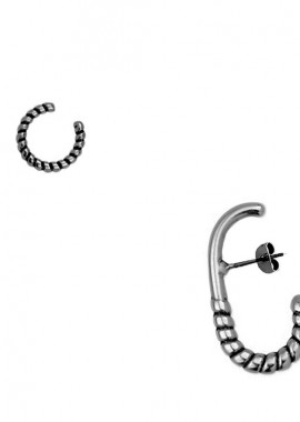 Σετ Σκουλαρίκι Λοβού Και Earcuff Από Ορείχαλκο PF47480