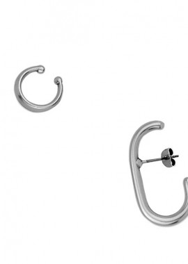 AMOR AMOR - Σετ Σκουλαρίκι Λοβού Και Earcuff Από Ορείχαλκο PF47484