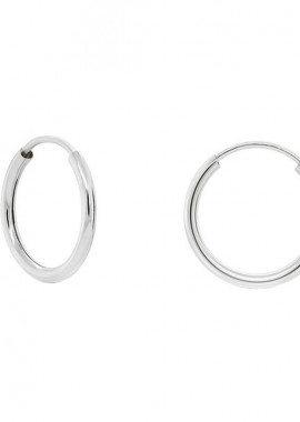 AMOR AMOR - Σκουλαρίκια Κρίκοι 1,5x15mm Από Ασήμι 925 PS48768