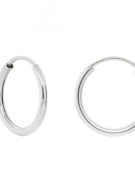 AMOR AMOR - Σκουλαρίκια Κρίκοι 1,5x20 mm Από Ασήμι 925 PS48770